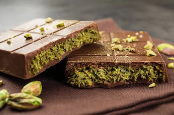 chocolate com pistache